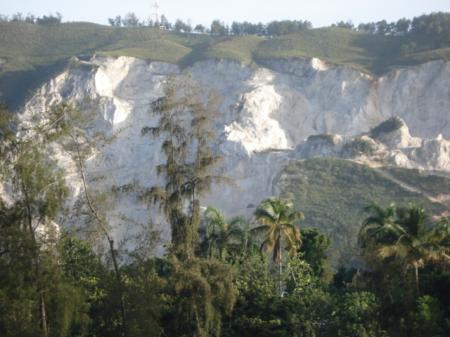 en face, falaises de craie